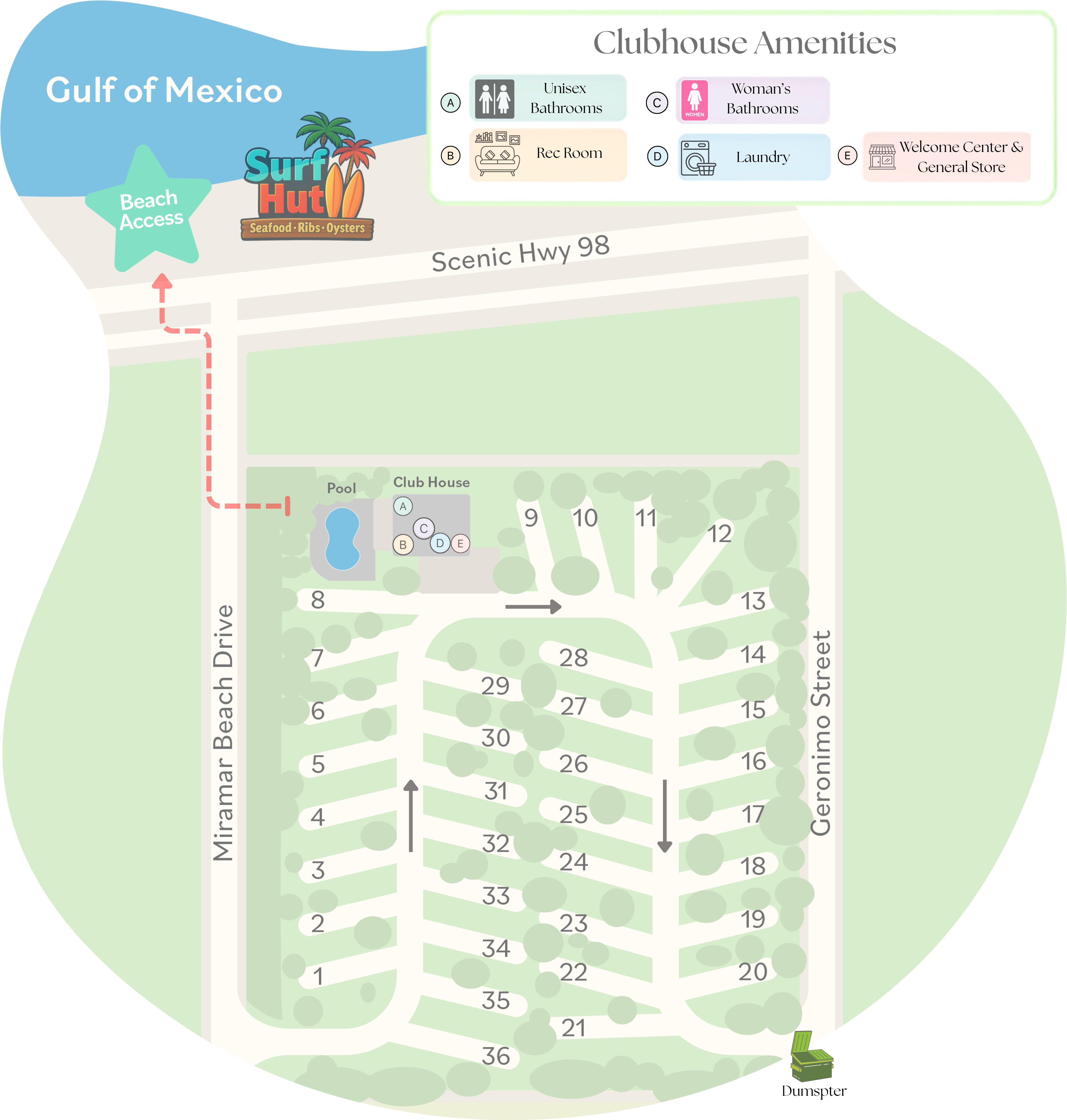 Clubhouse Amenities - Destin RV Map.png